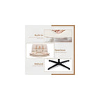 Armless Office Desk Leather Chair No Wheels, Leather Padded Vanity Chair Mid-Back Ergonomic Home Office Computer Chair Comfortable Adjustable Swivel Task Chair with Thickened Cushion