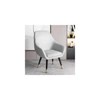 Home Accent Chair Leisure Club Chairs Single Upholstered Sofa Chair Modern Arm Negotiation Guest Chair Balcony Chair for Reading Living Room,Office(Light Grey/A)