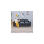 Panana 3 Seater Sofa Couches for Living Room Modern Linen Fabric Couch for Apartment and Small Space, Grey