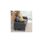 Panana 3 Seater Sofa Couches for Living Room Modern Linen Fabric Couch for Apartment and Small Space, Grey