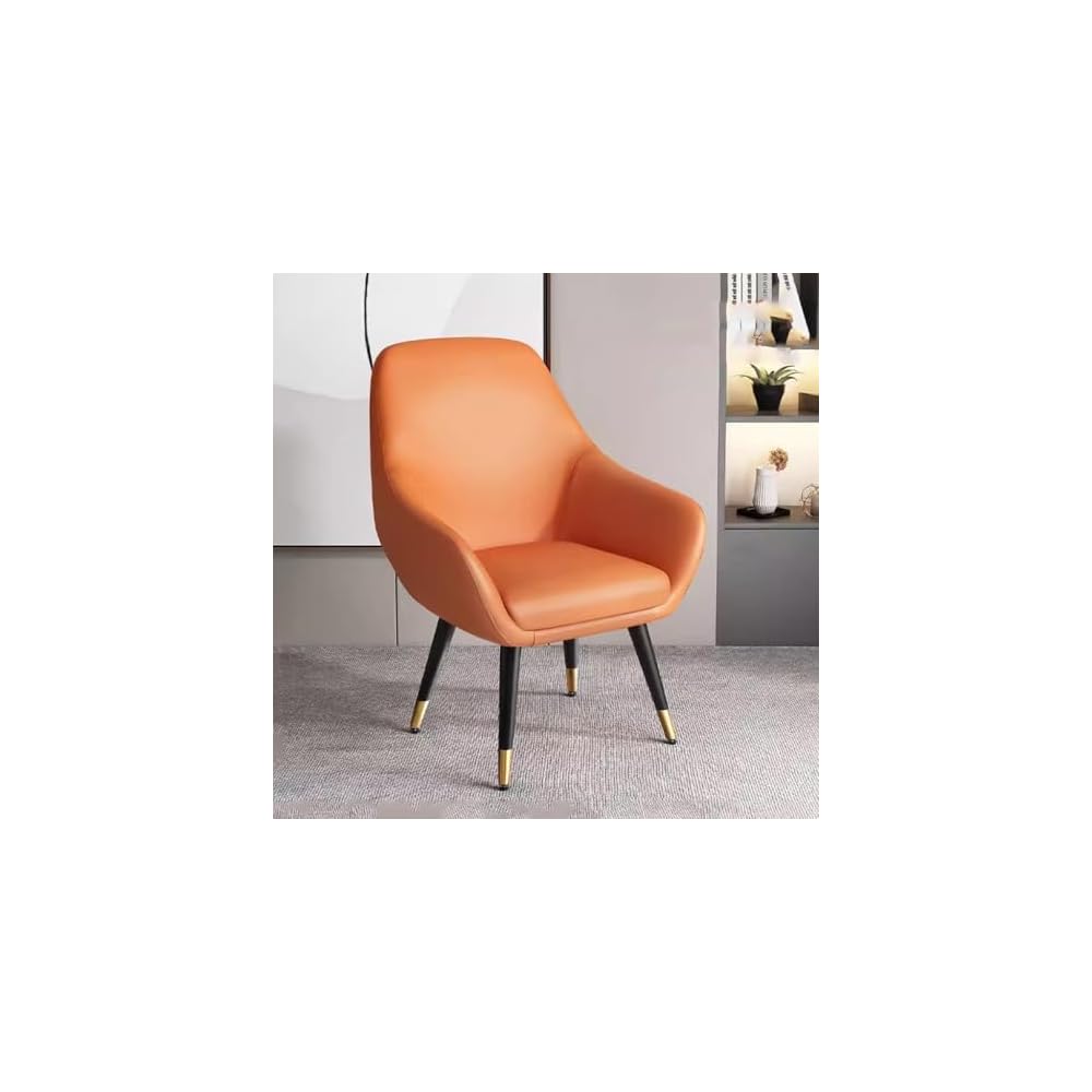 Home Accent Chair Leisure Club Chairs Single Upholstered Sofa Chair Modern Arm Negotiation Guest Chair Balcony Chair for Reading Living Room,Office(Light Grey/A)