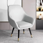 Home Accent Chair Leisure Club Chairs Single Upholstered Sofa Chair Modern Arm Negotiation Guest Chair Balcony Chair for Reading Living Room,Office(Light Grey/A)
